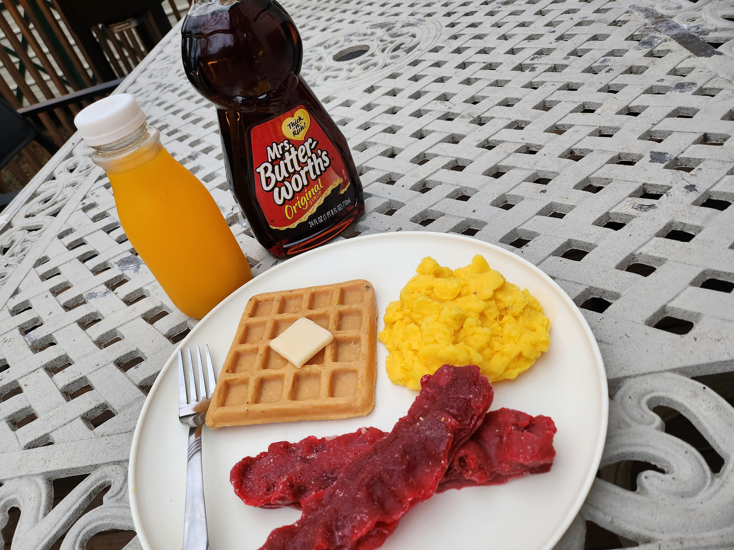 Bacon egg waffle wax melt