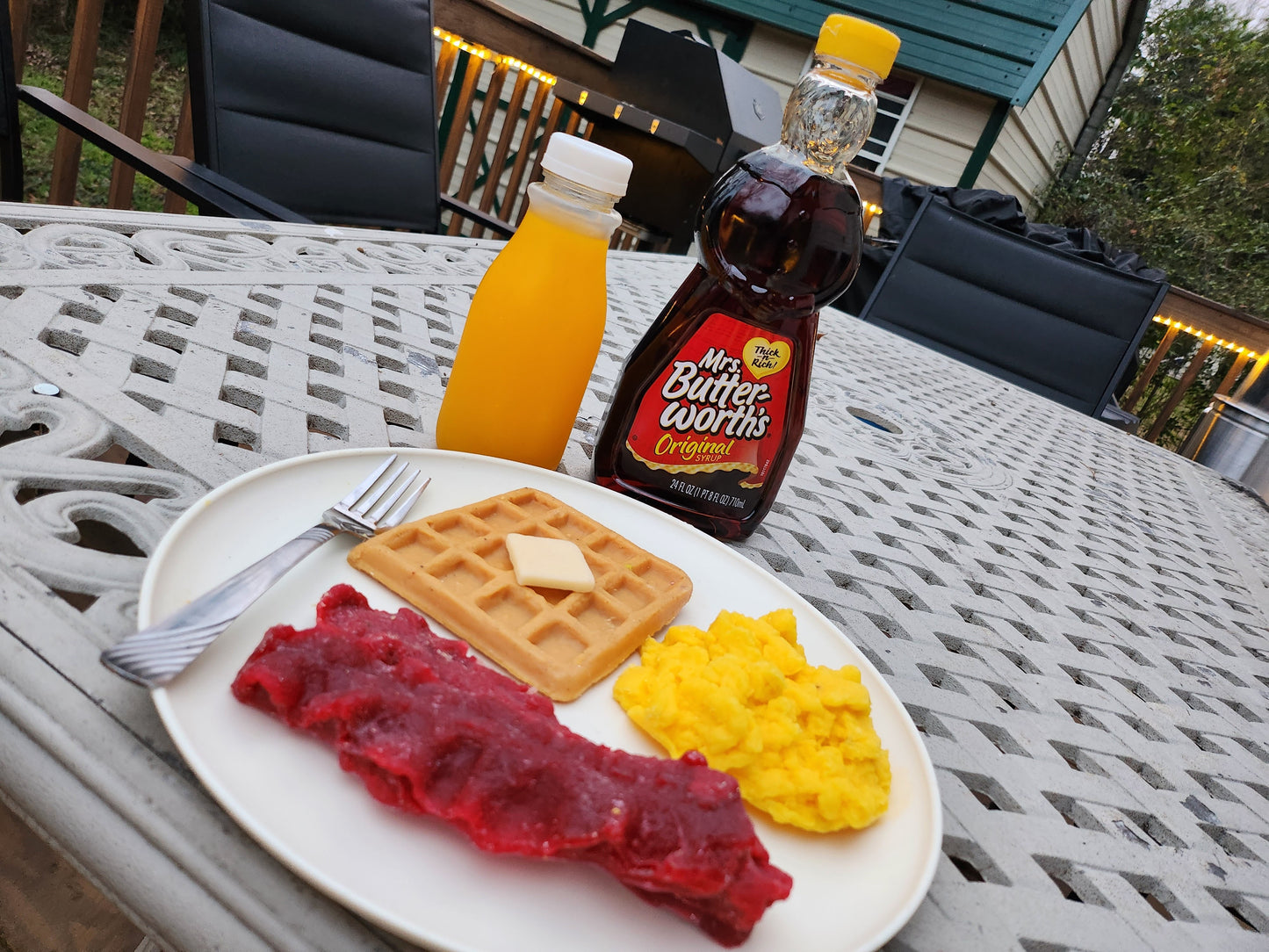 Bacon egg waffle wax melt