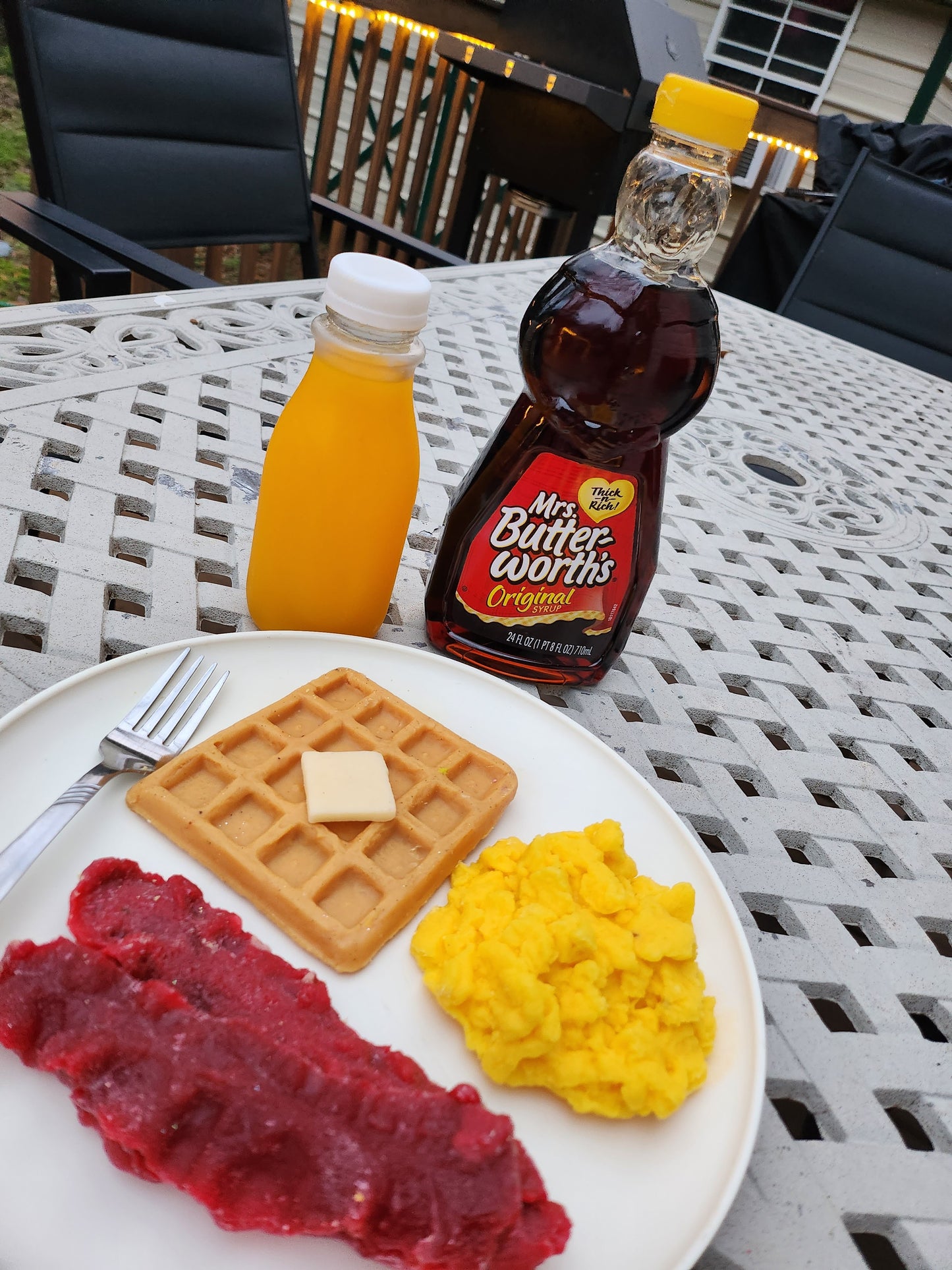 Bacon egg waffle wax melt