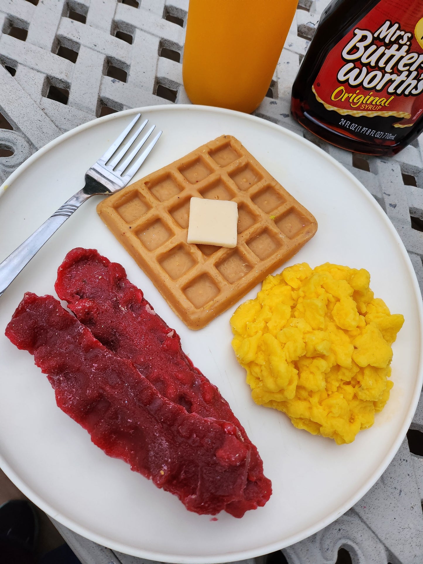 Bacon egg waffle wax melt