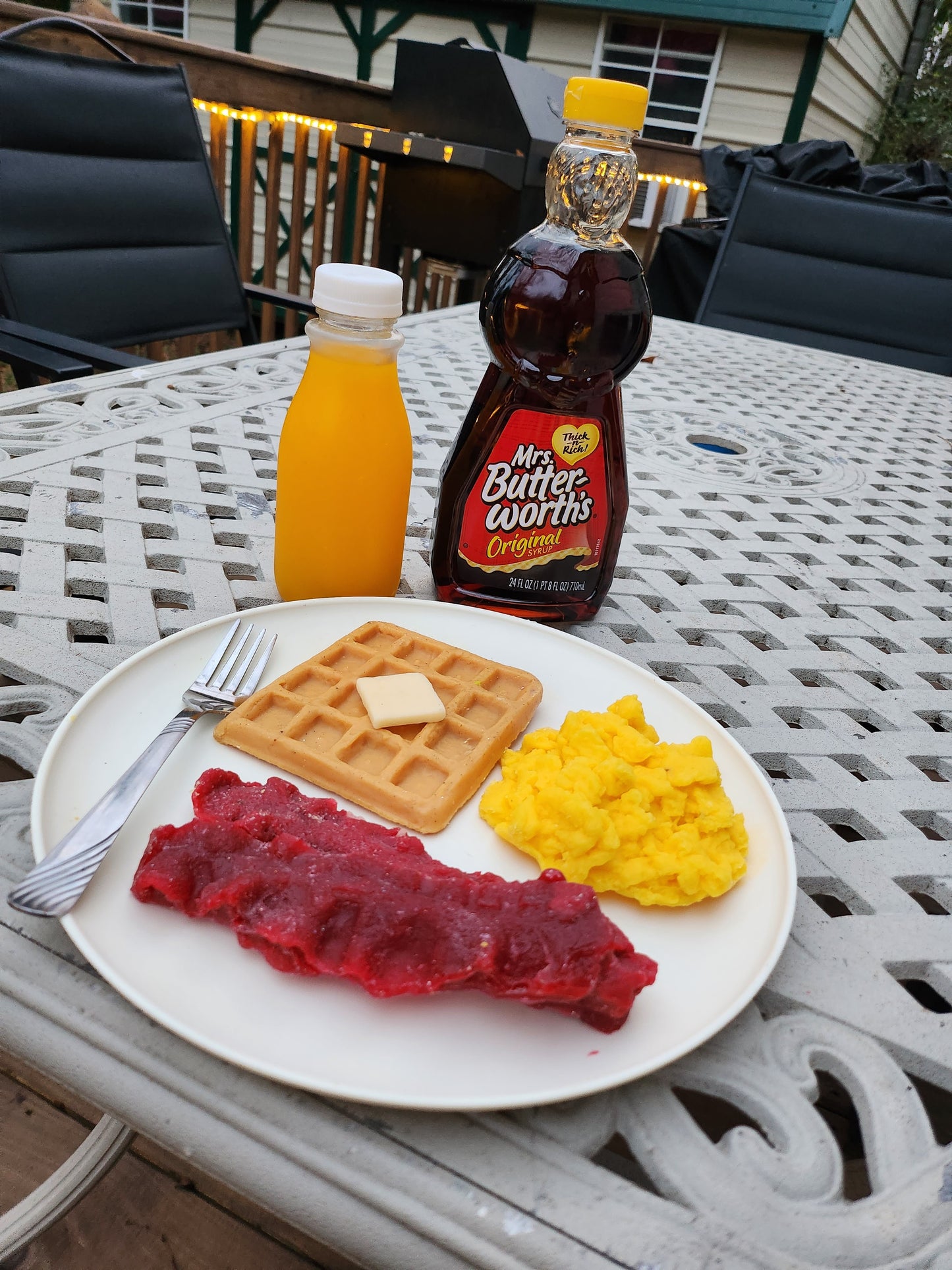 Bacon egg waffle wax melt