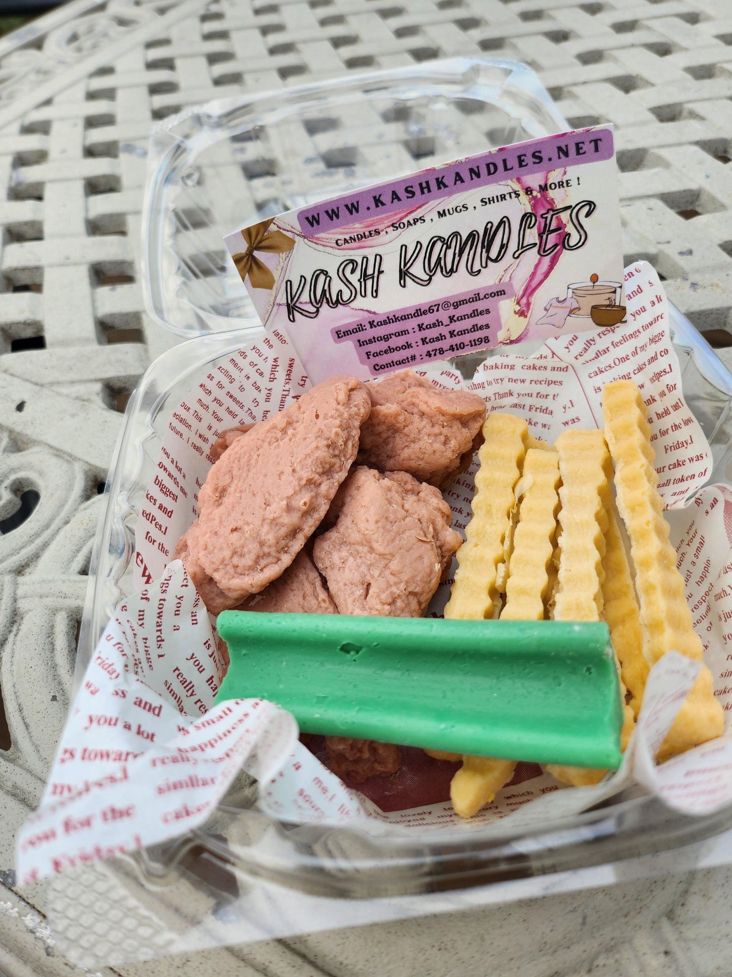 5 wings celery & fries Soap