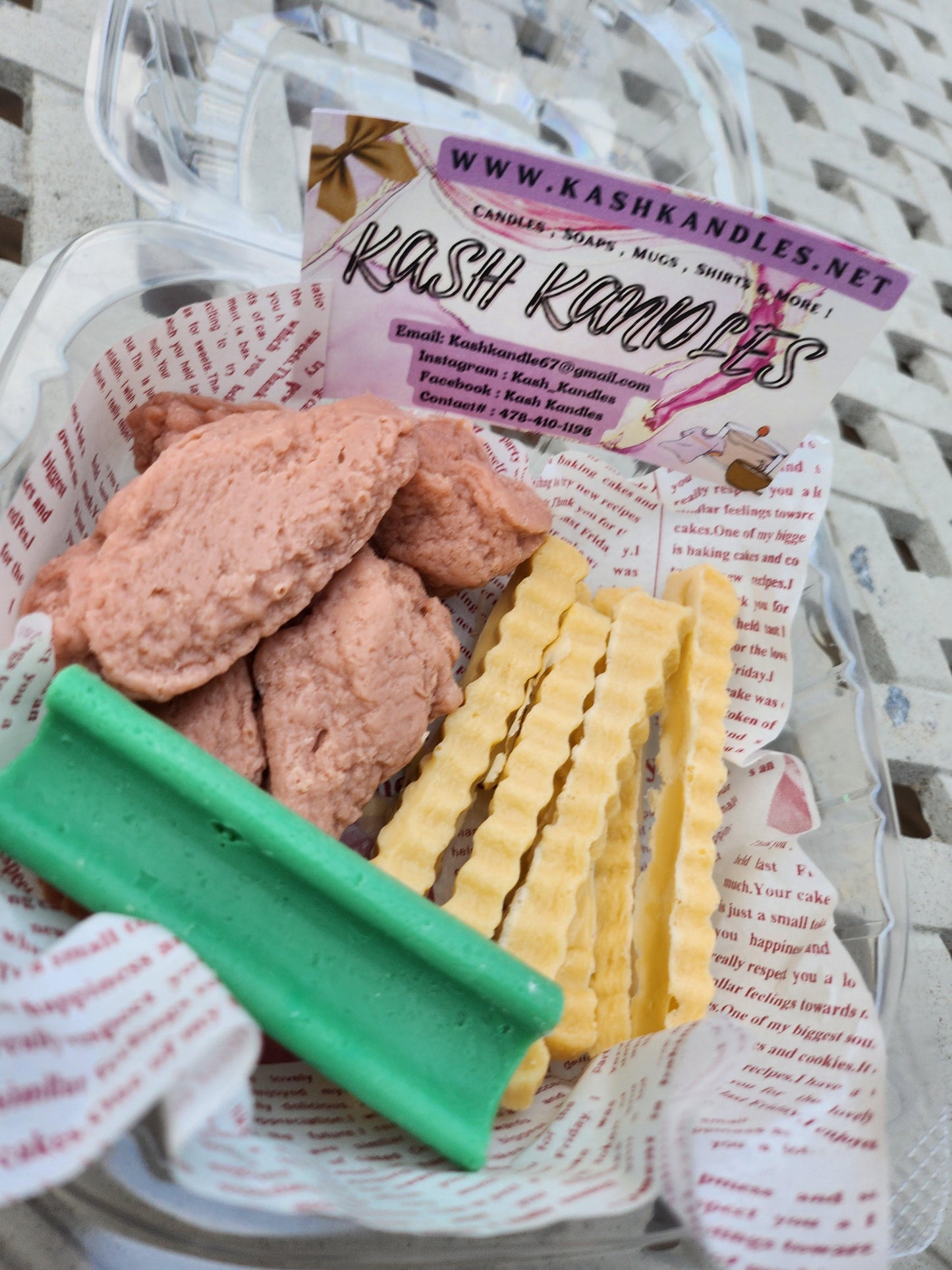 5 wings celery & fries Soap