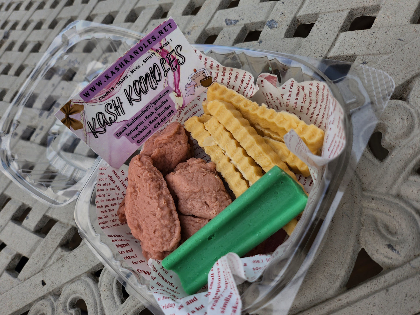 5 wings celery & fries Soap