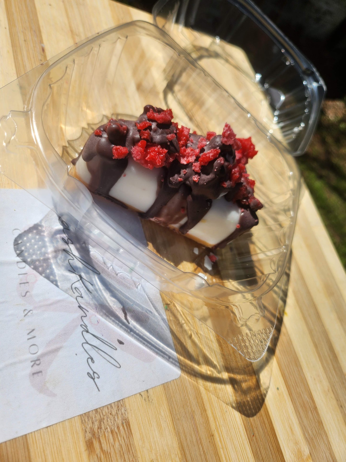 Chocolate Raspberry Cake Slice