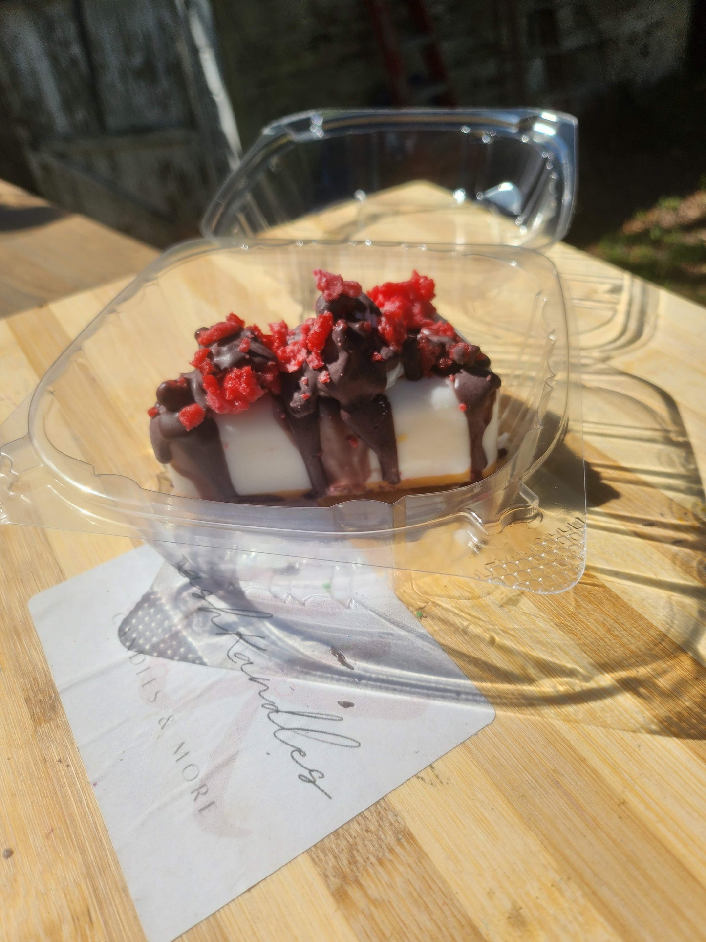 Chocolate Raspberry Cake Slice