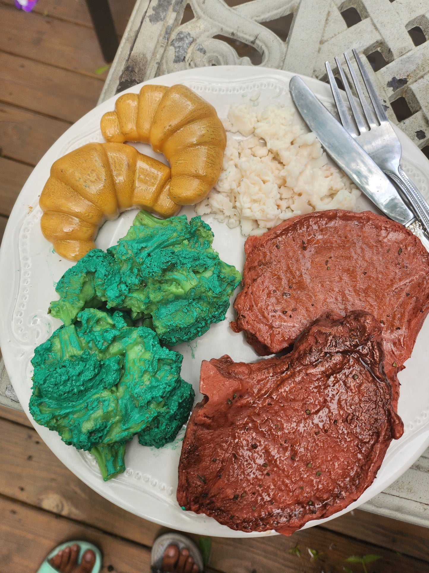 Porkchop dinner plate wax melts