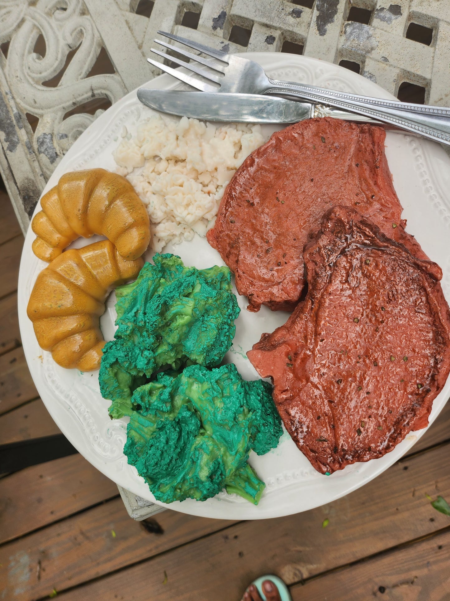 Porkchop dinner plate wax melts