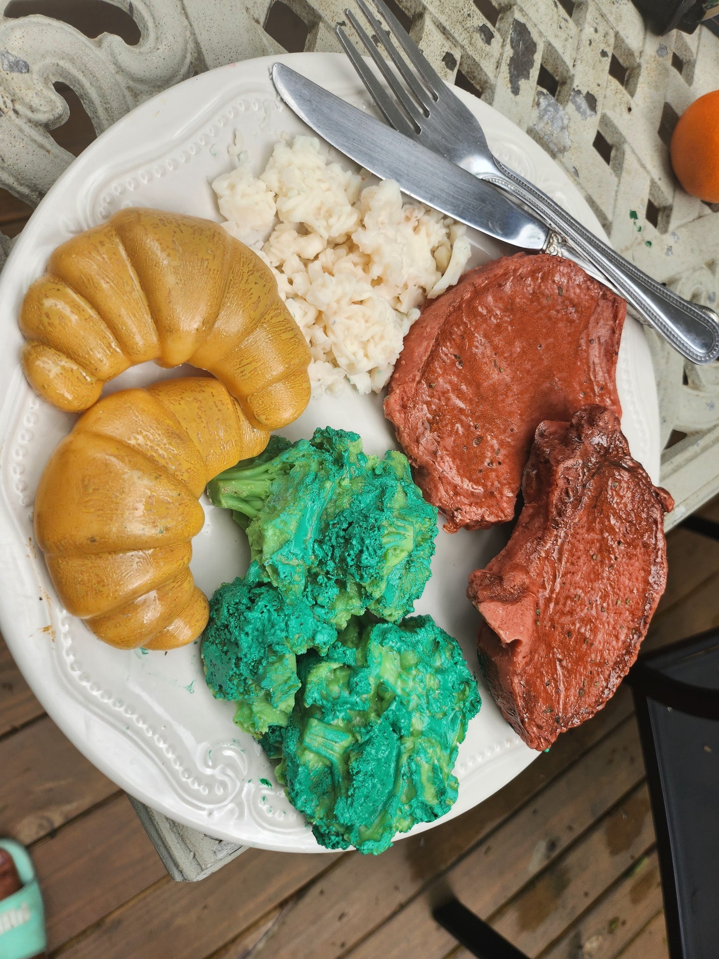 Porkchop dinner plate wax melts