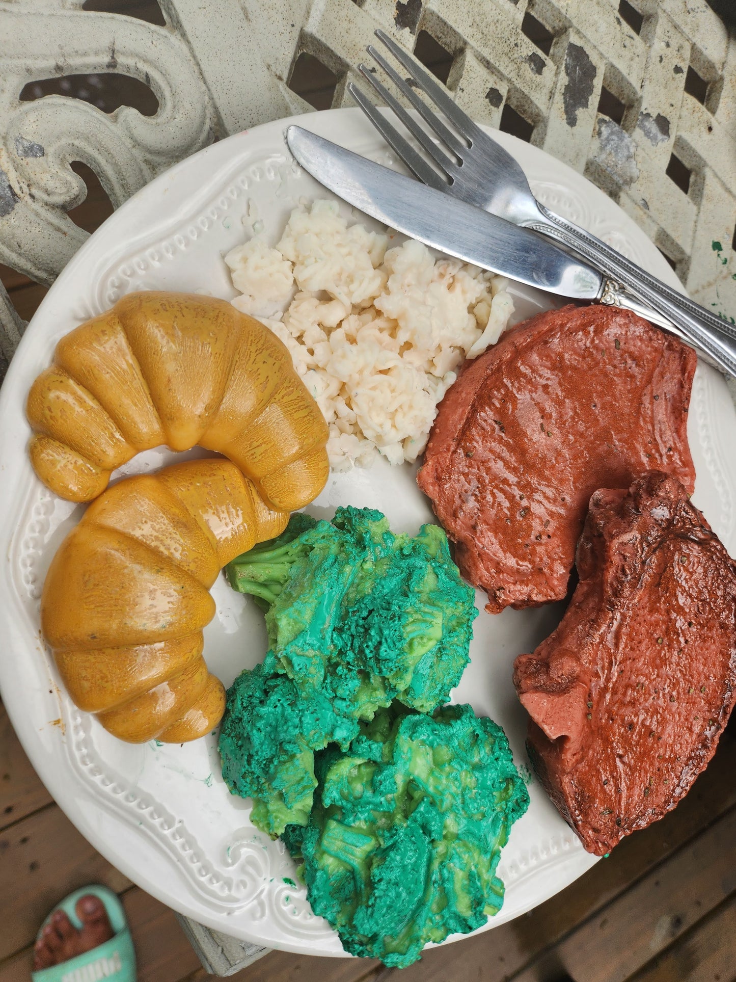 Porkchop dinner plate wax melts