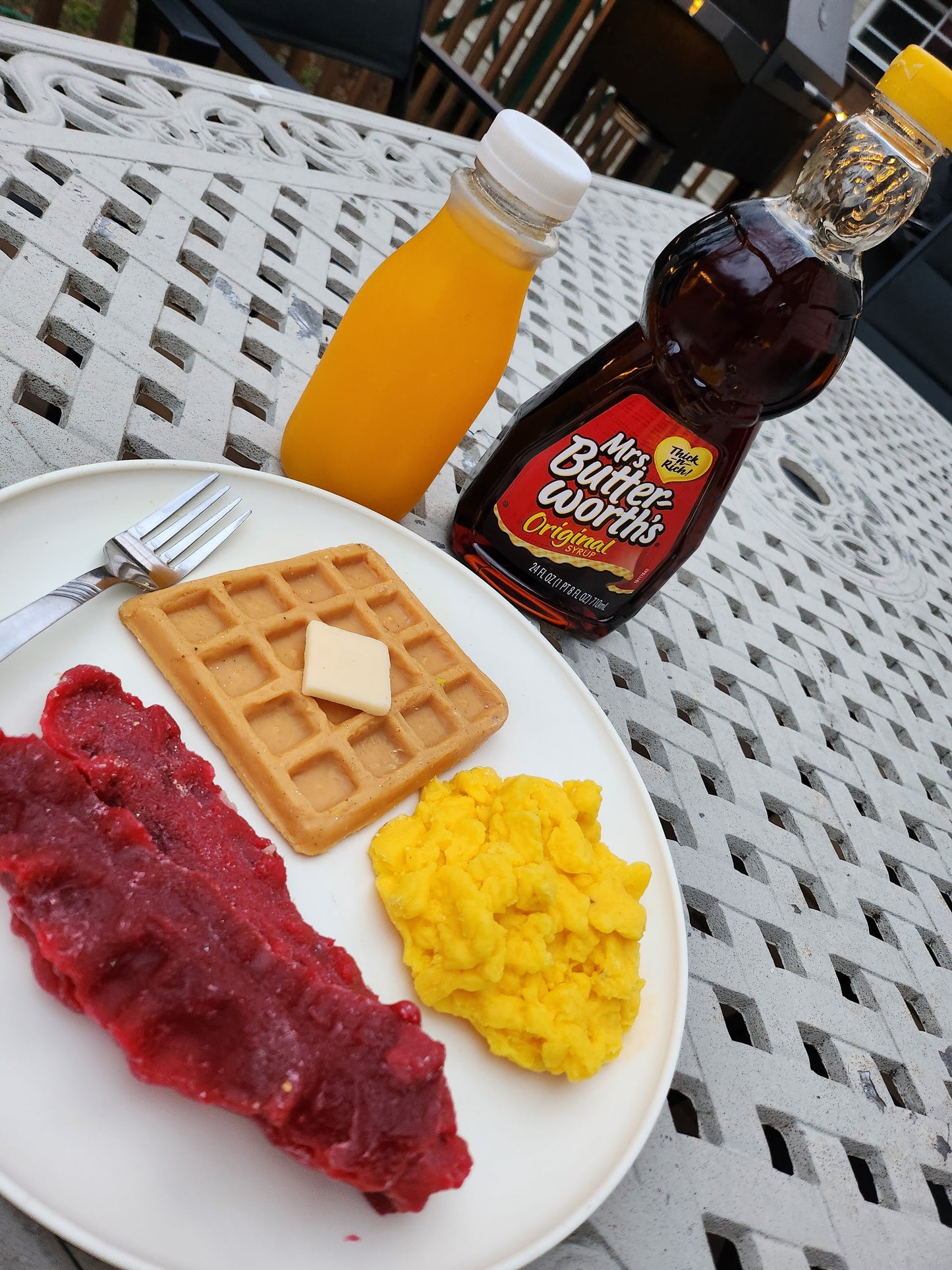 Bacon egg waffle wax melt
