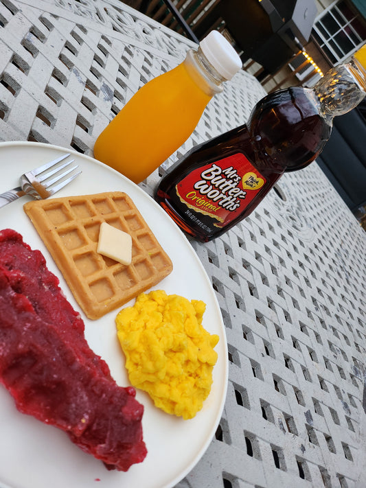 Bacon egg waffle wax melt