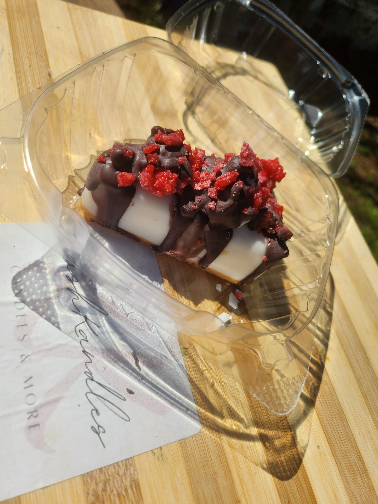 Chocolate Raspberry Cake Slice