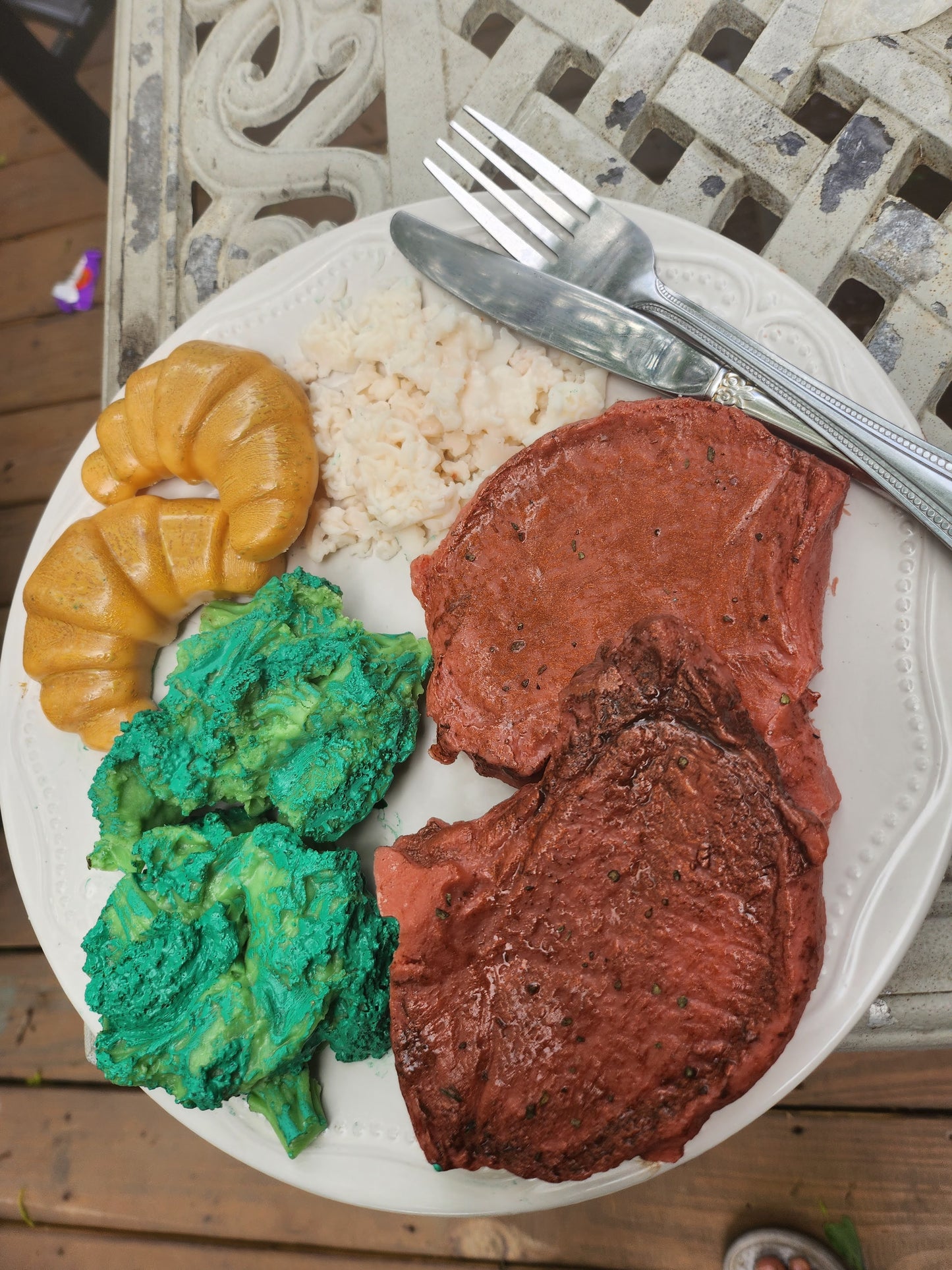 Porkchop dinner plate wax melts